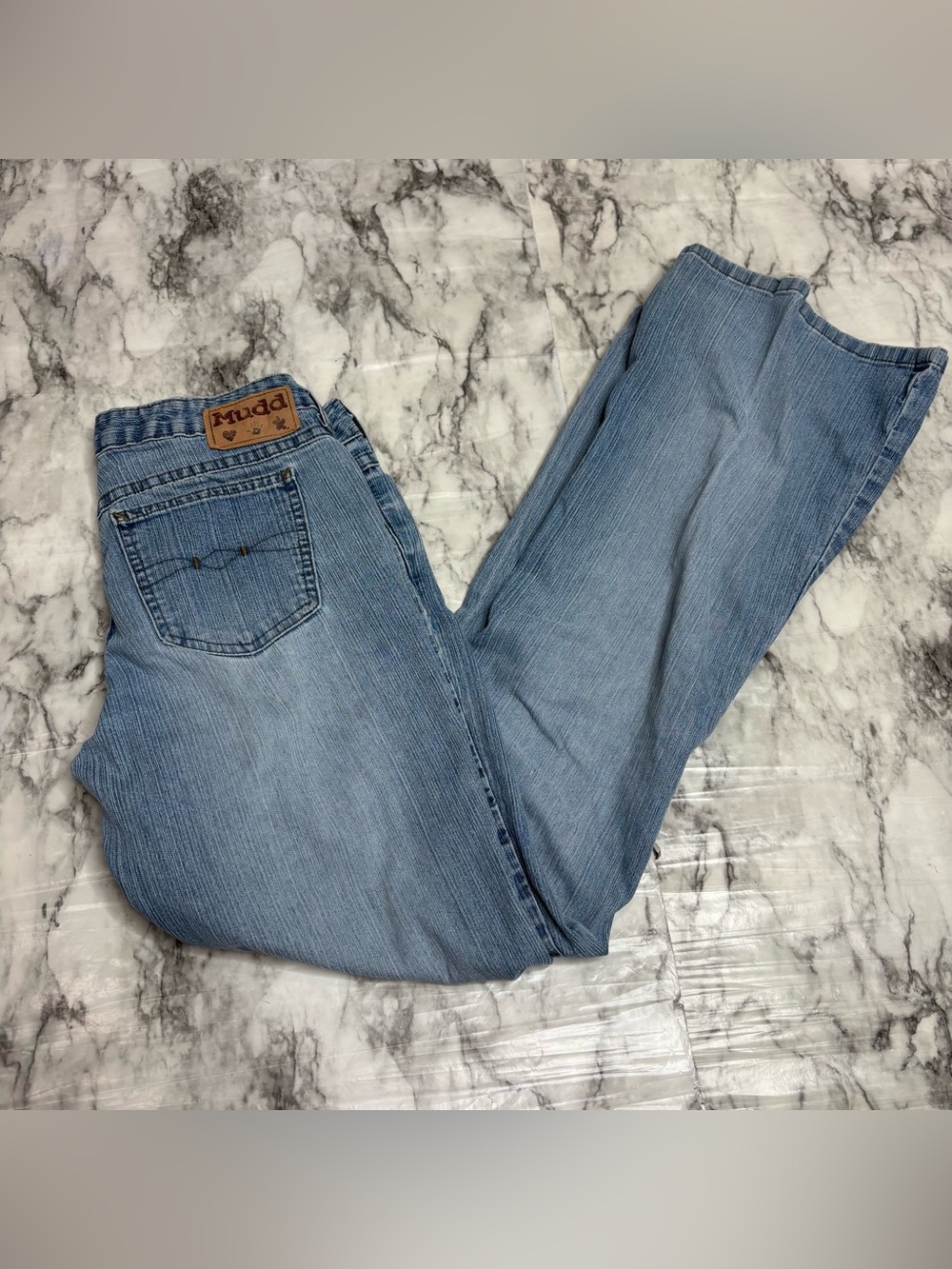 Mudd Y2K Vintage 90s Women’s Light Wash denim Blue BootCut Jeans size 3 cotton